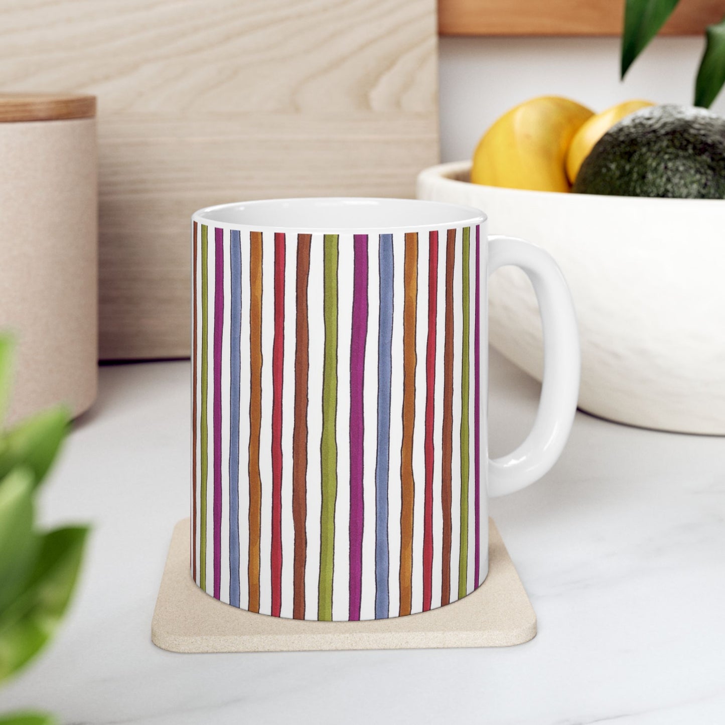 Stripe White Cup