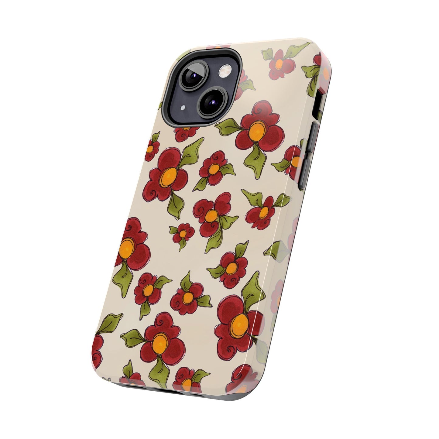 Chili Pepper Daisies Phone Case