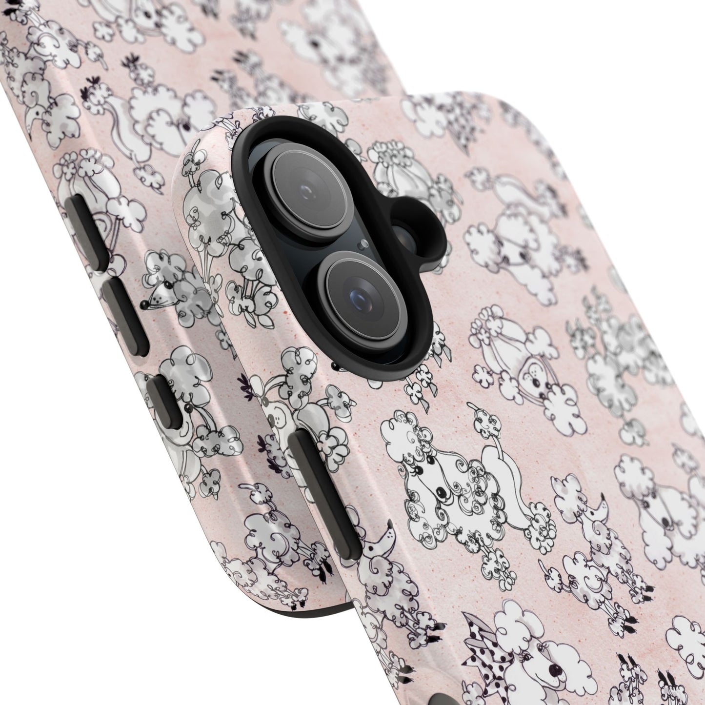 Paris Poodles Pink Phone Case