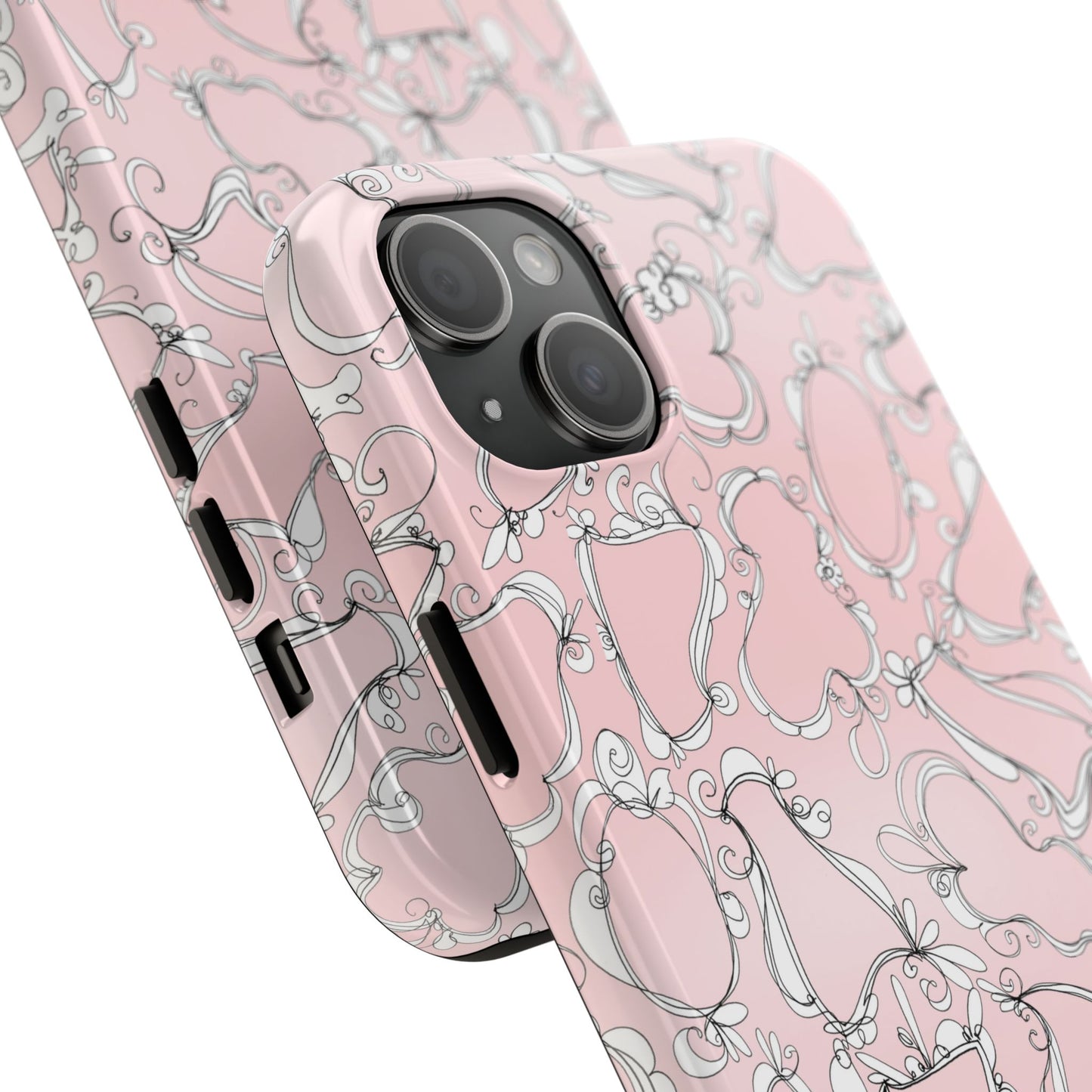 Fancy Frames Pink / White Phone Case