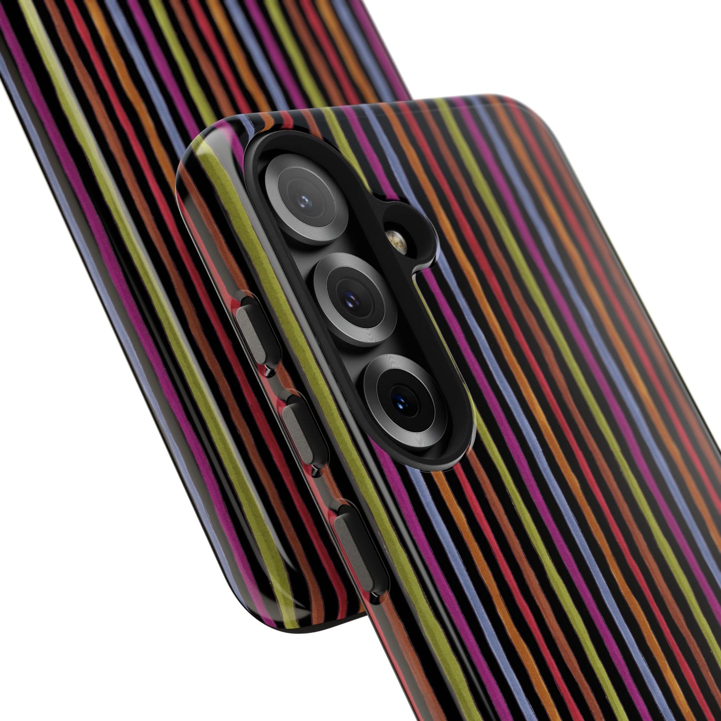 Stripe Black Phone Case