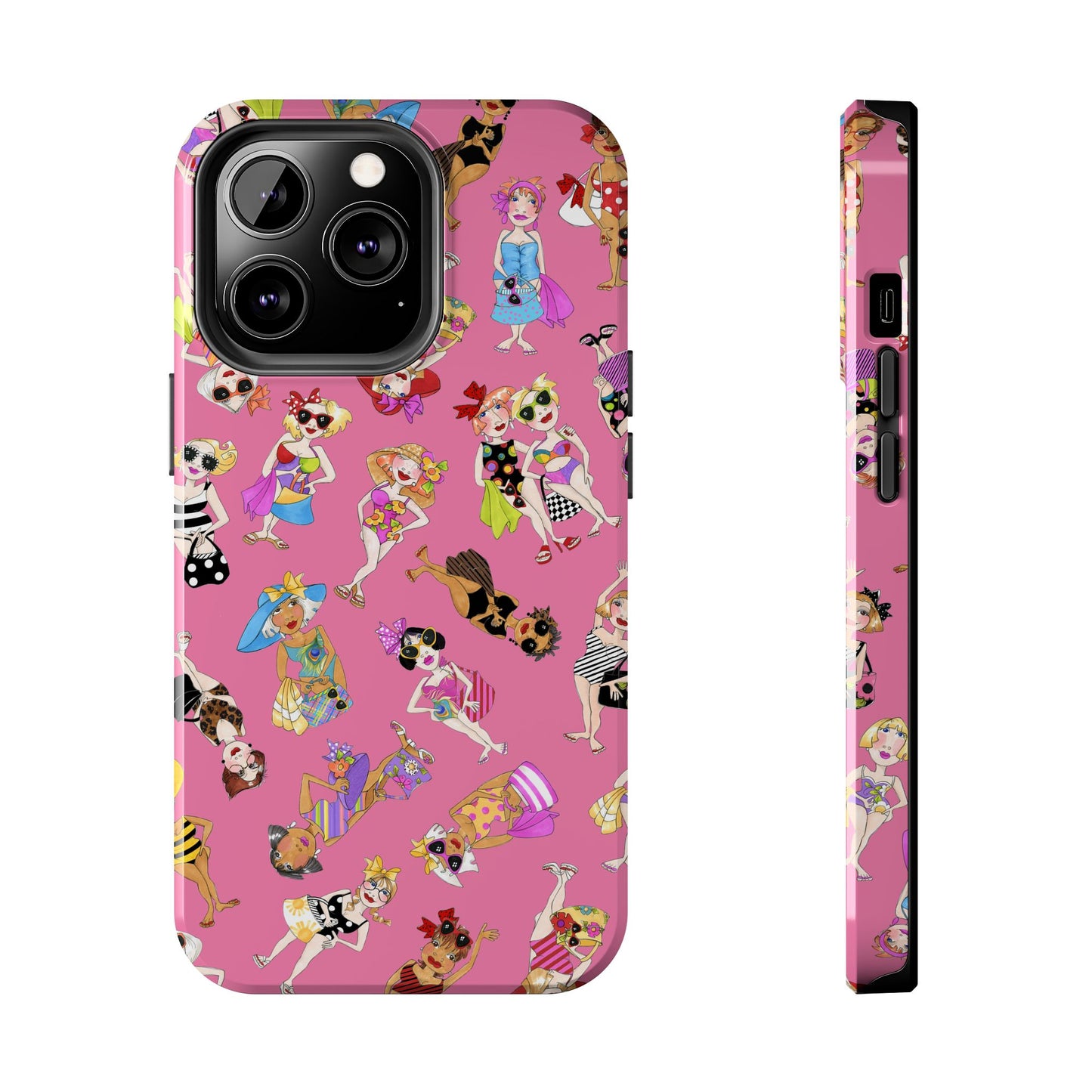 Tossed Beauties Pink Phone Case