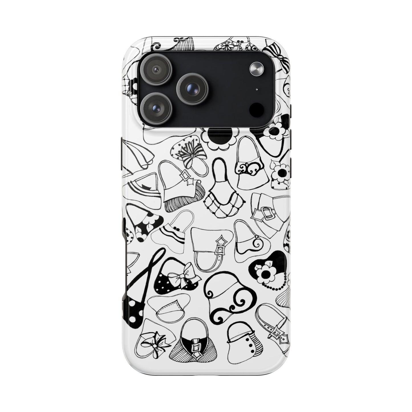 Handbags White / Black Phone Case