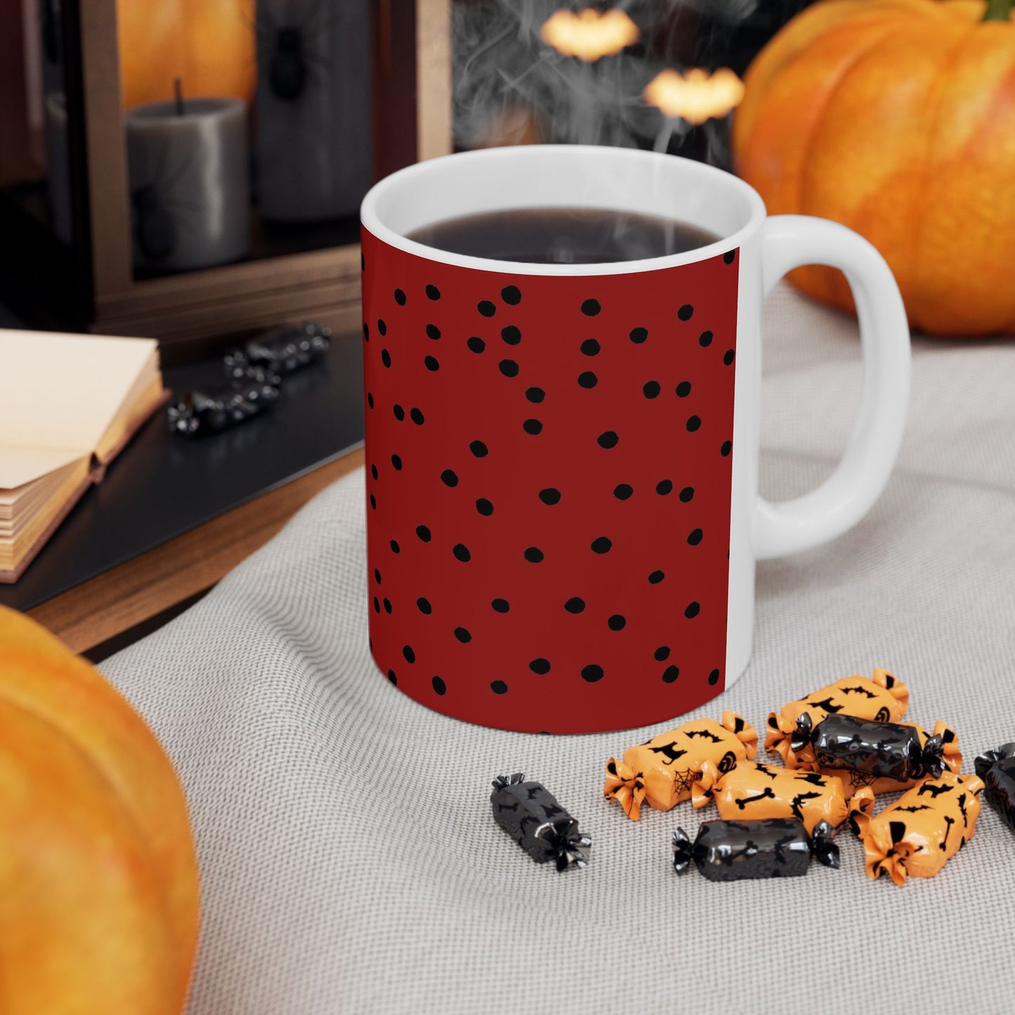 Dinky Dots Scarlett / Black Cup