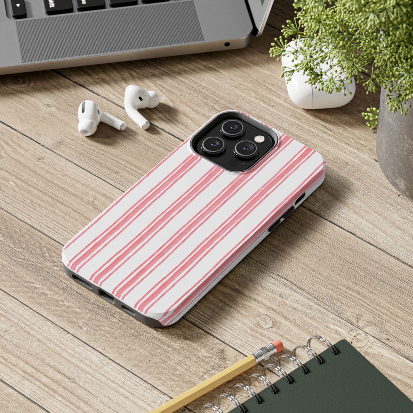 Awning Stripe Coral Phone Case