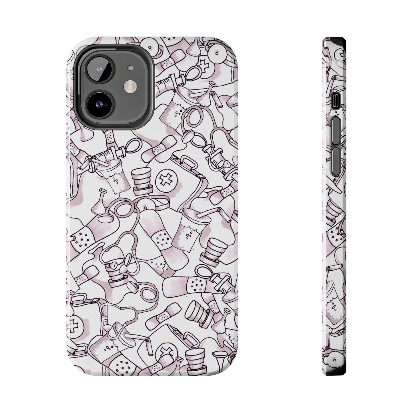 Med Stuff White Phone Case