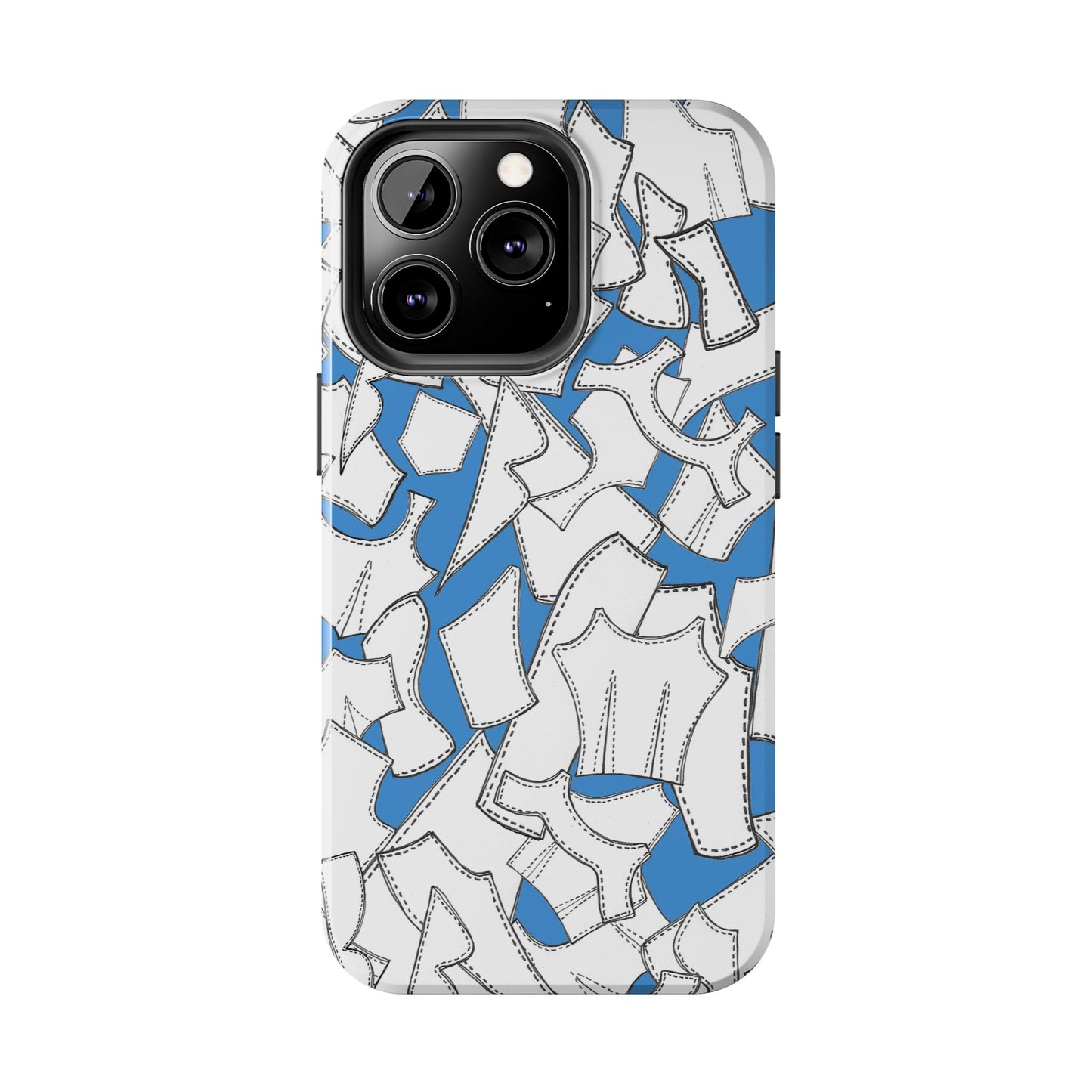 Pattern Pieces Turquoise Phone Case
