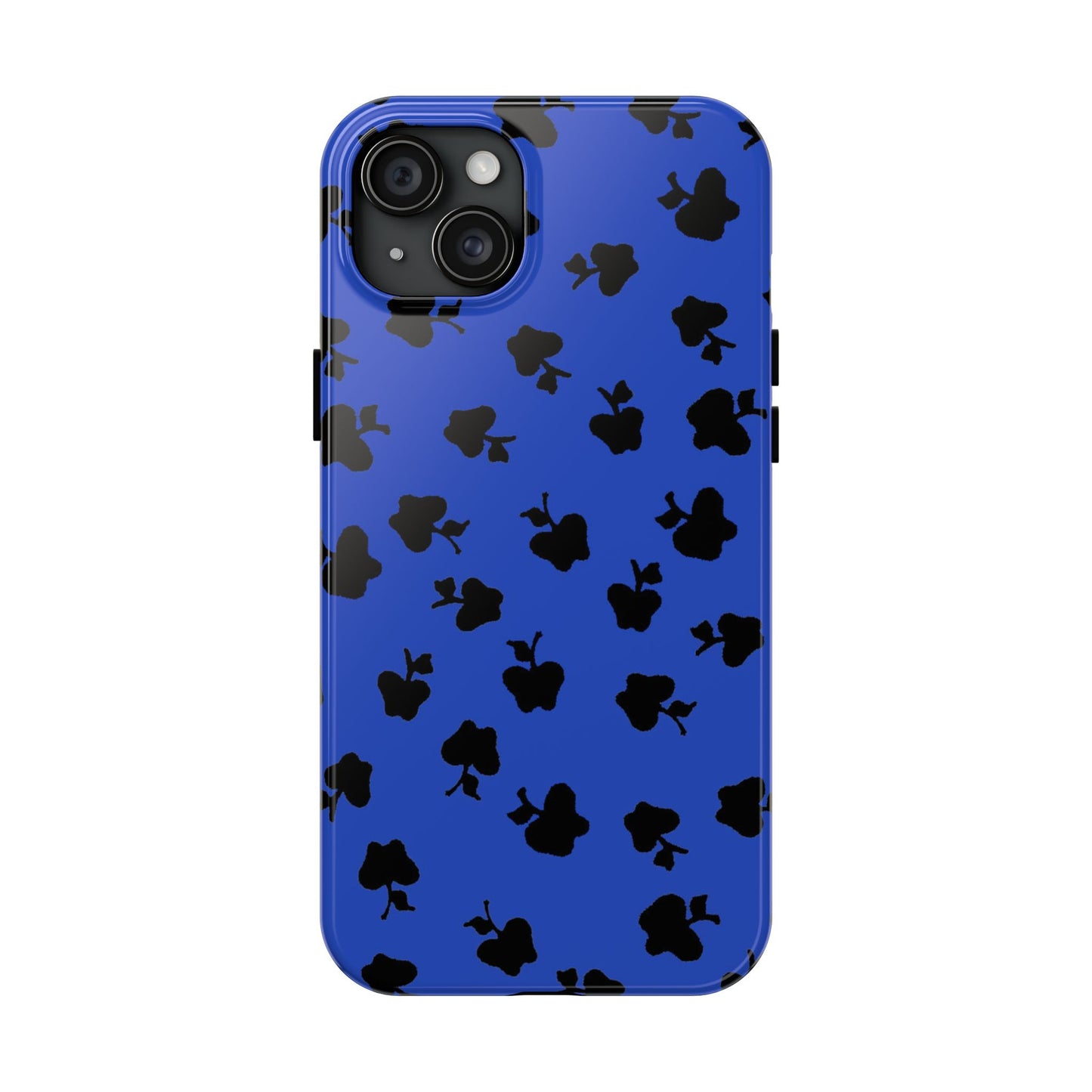 Happy Apples Blue / Black Phone Case
