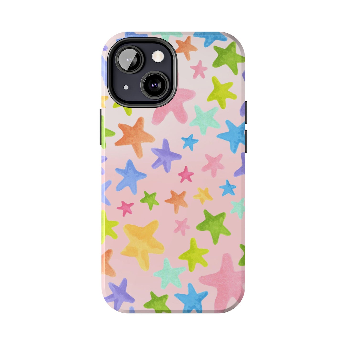 Happy Stars Pink Phone Case