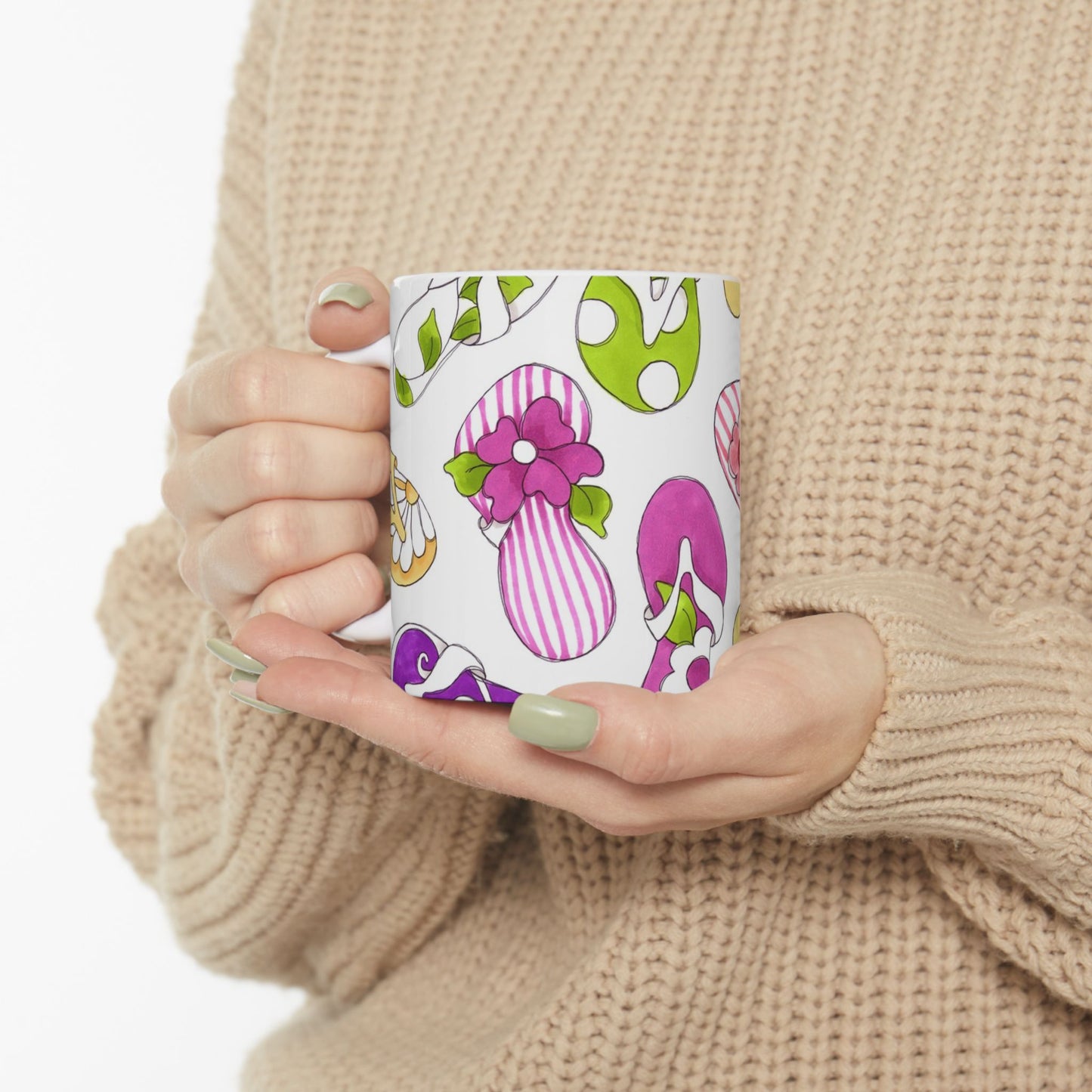 Flip Flops White Cup