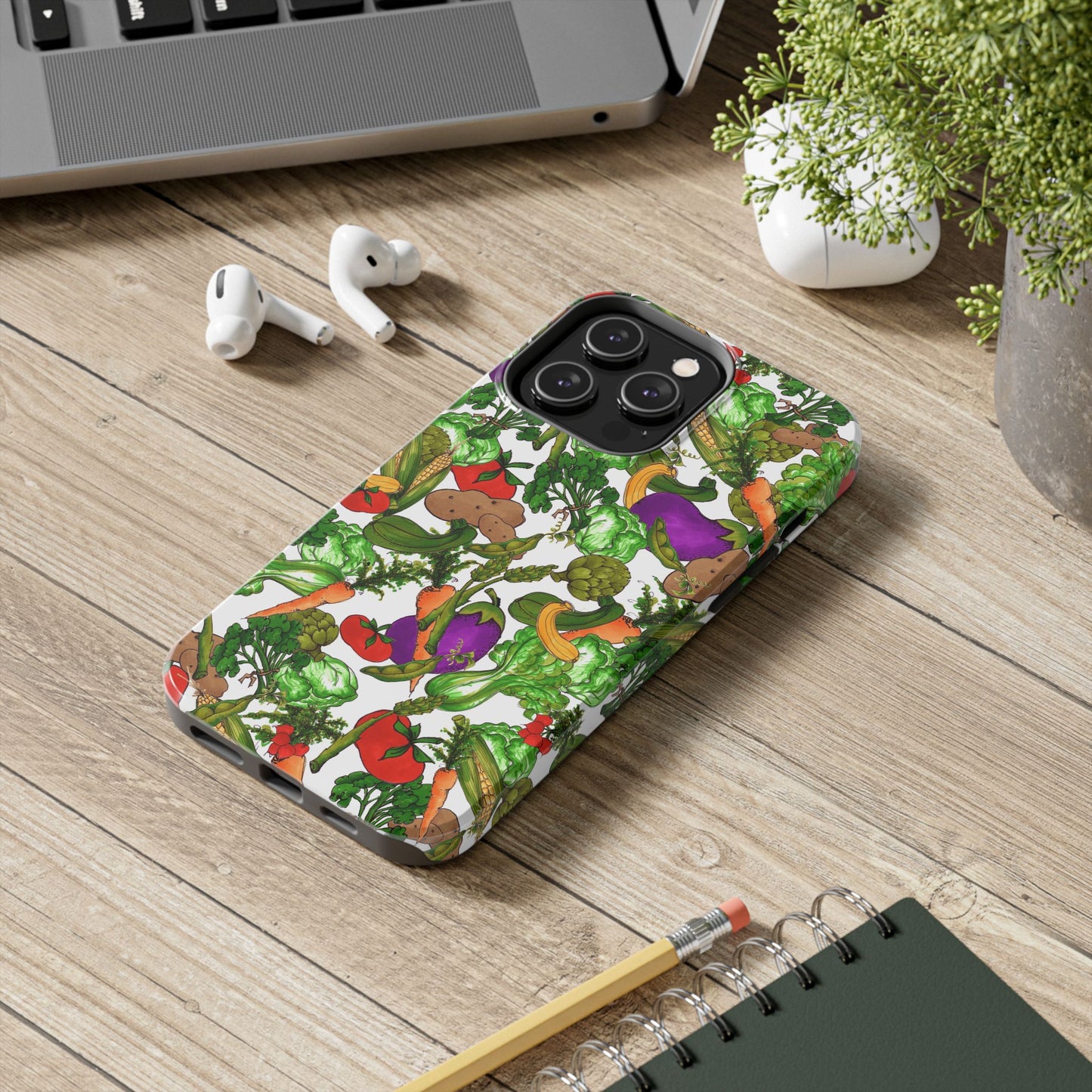 Veggie Jungle White Phone Case