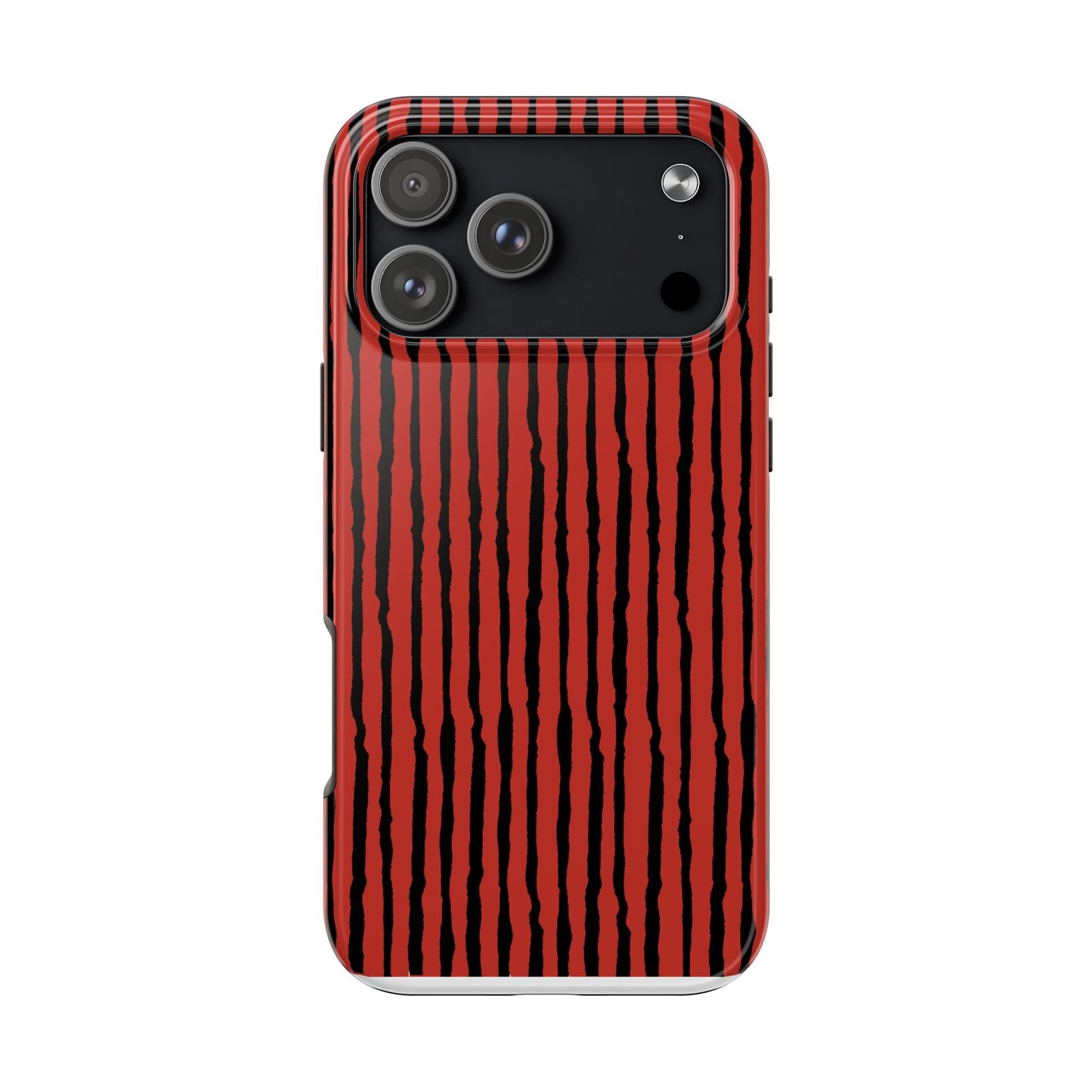 Sorta Stripe Red / Black Phone Case