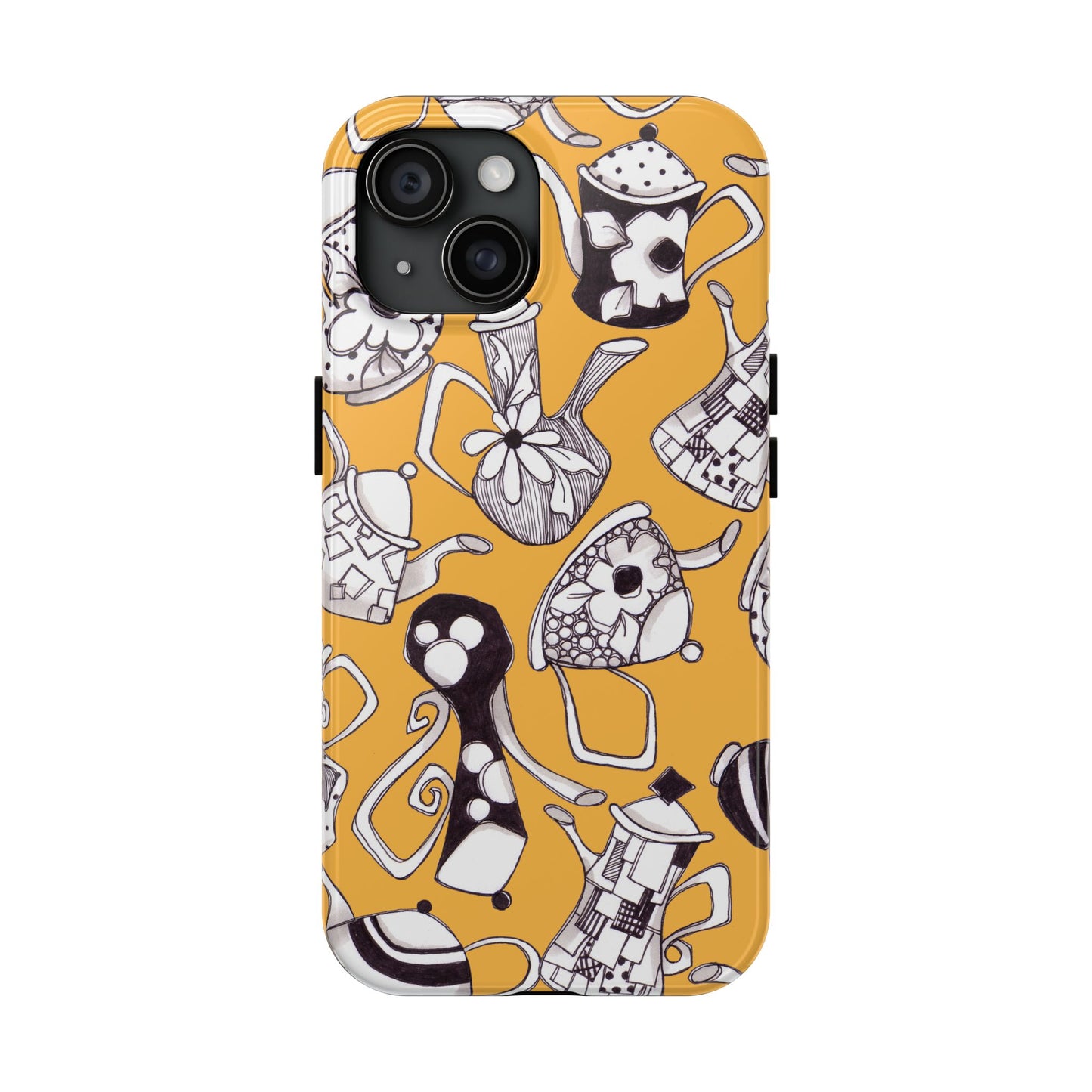 Fancy Pots Yellow Phone Case
