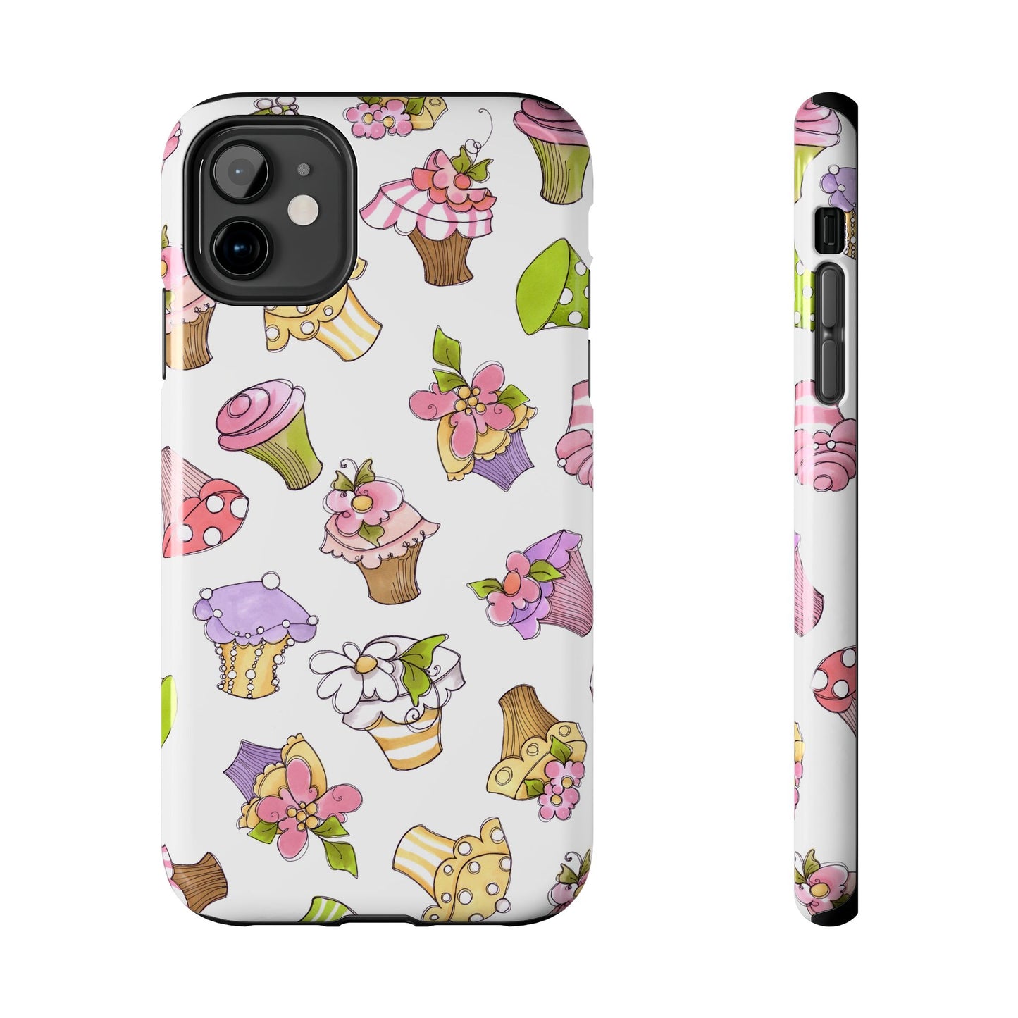 Cupcake Toss White Phone Case