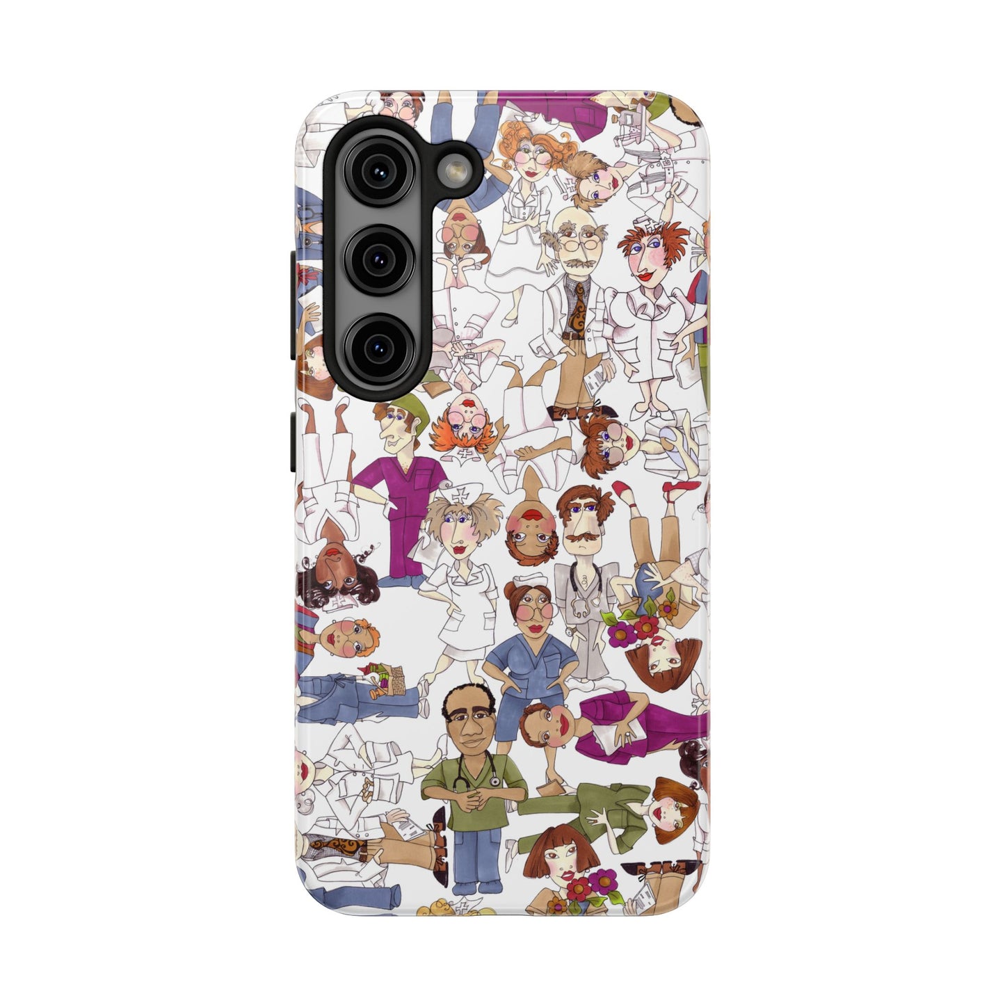 Diverse Nurse White Phone Case