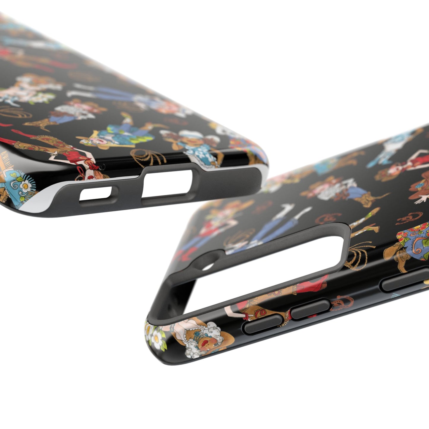 Tossed Cowgirls Black Phone Case