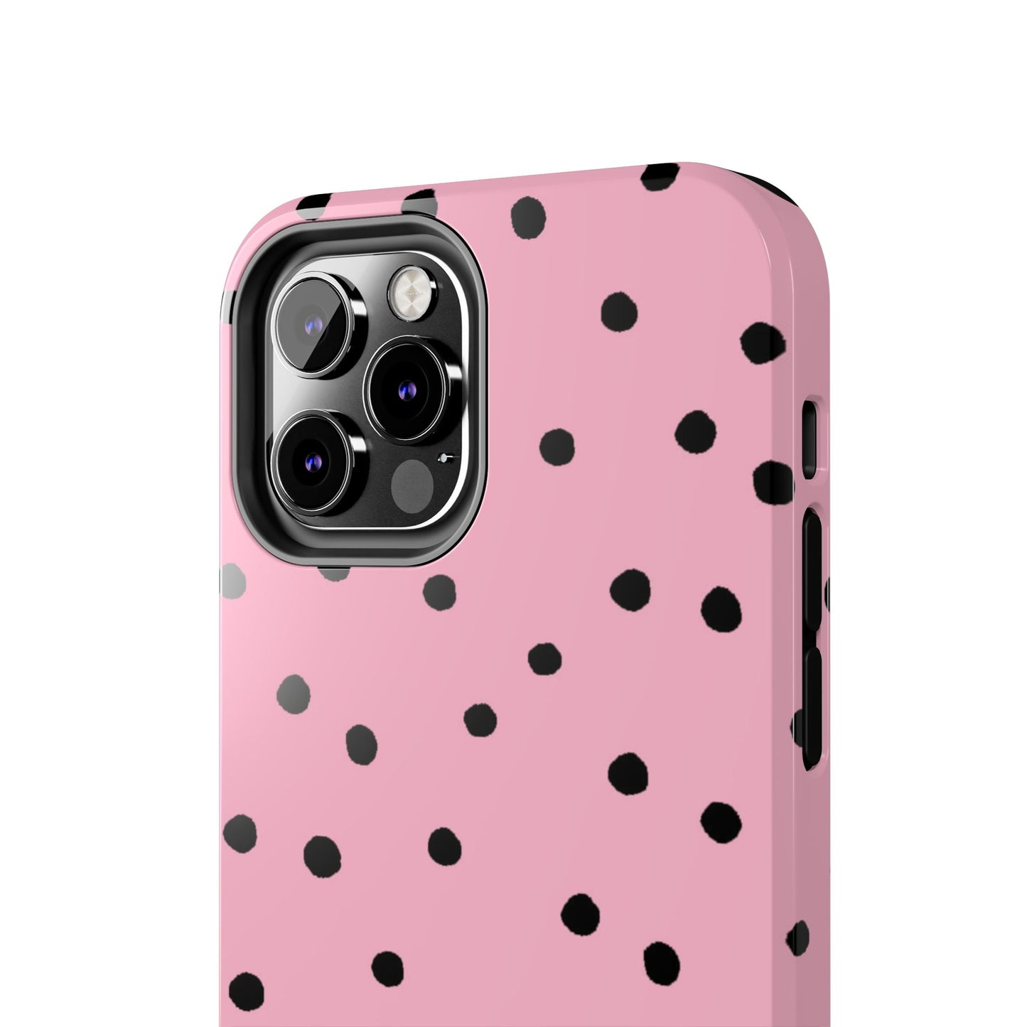 Dinky Dots Pink / Black Phone Case