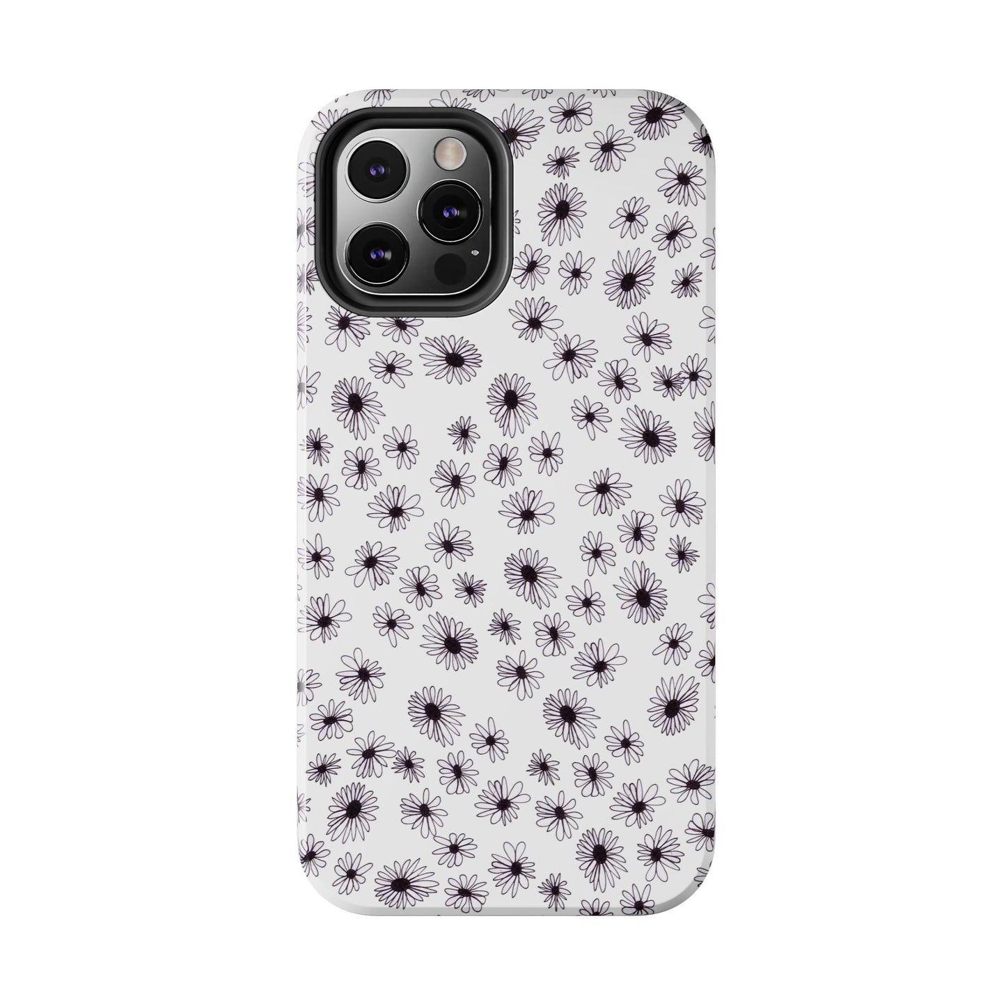 Random Daisy White / Black Phone Case