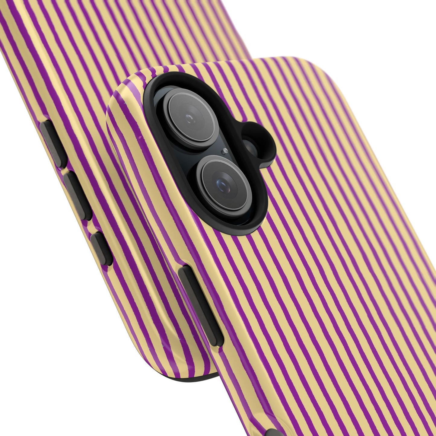 Stripe Yellow / Purple Phone Case