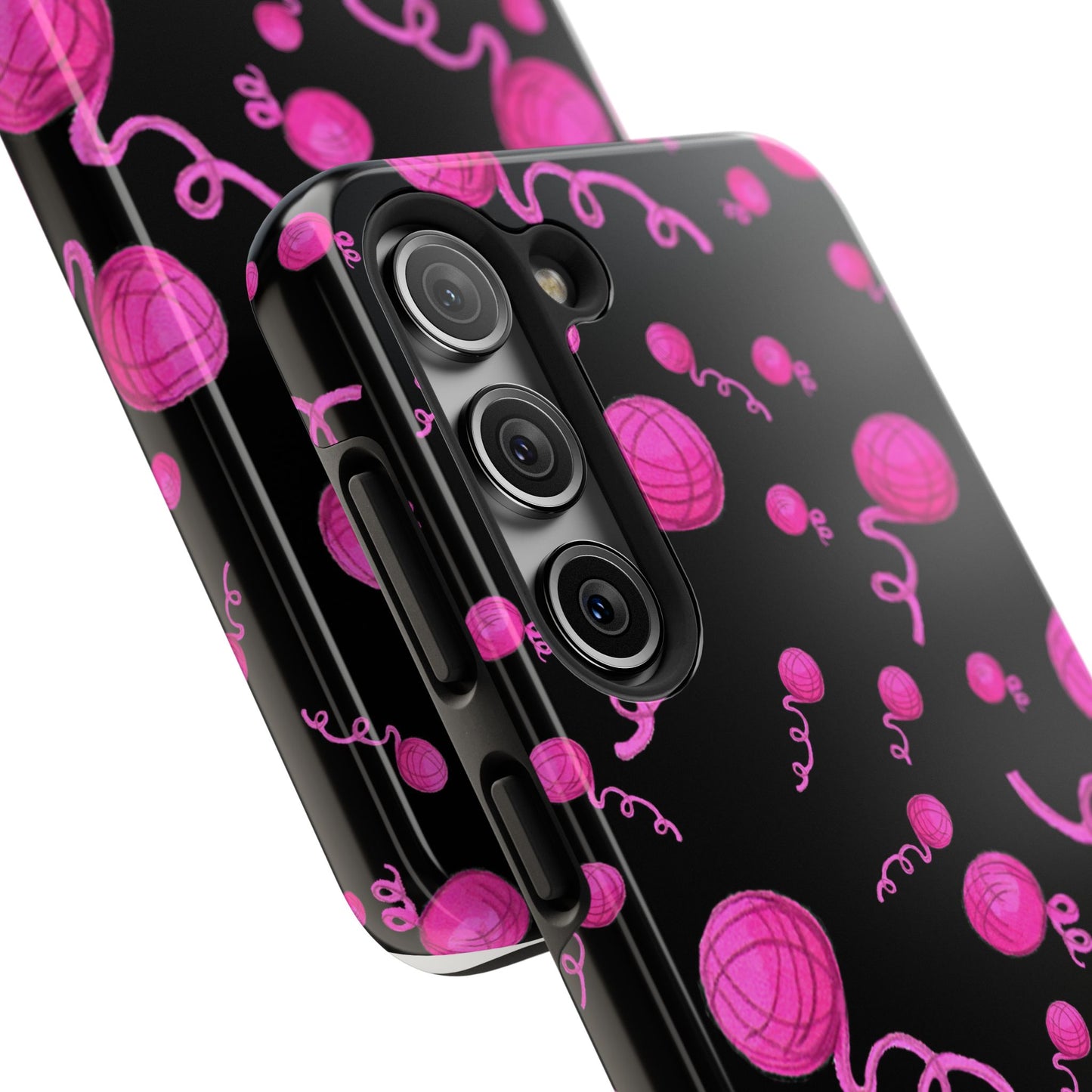 Yarniverse Black / Pink Phone Case