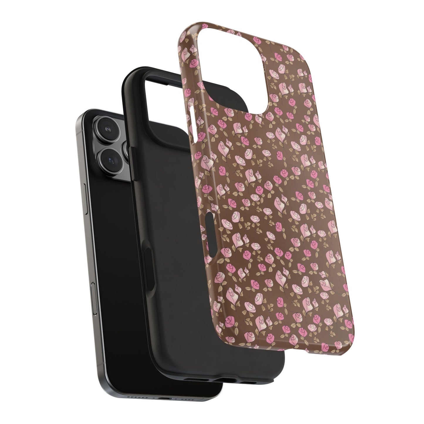 Little Bitty Roses Chocolate Phone Case