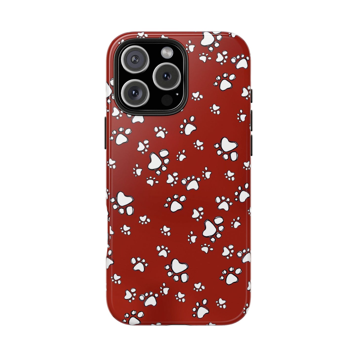 Paw Flakes Red Phone Case