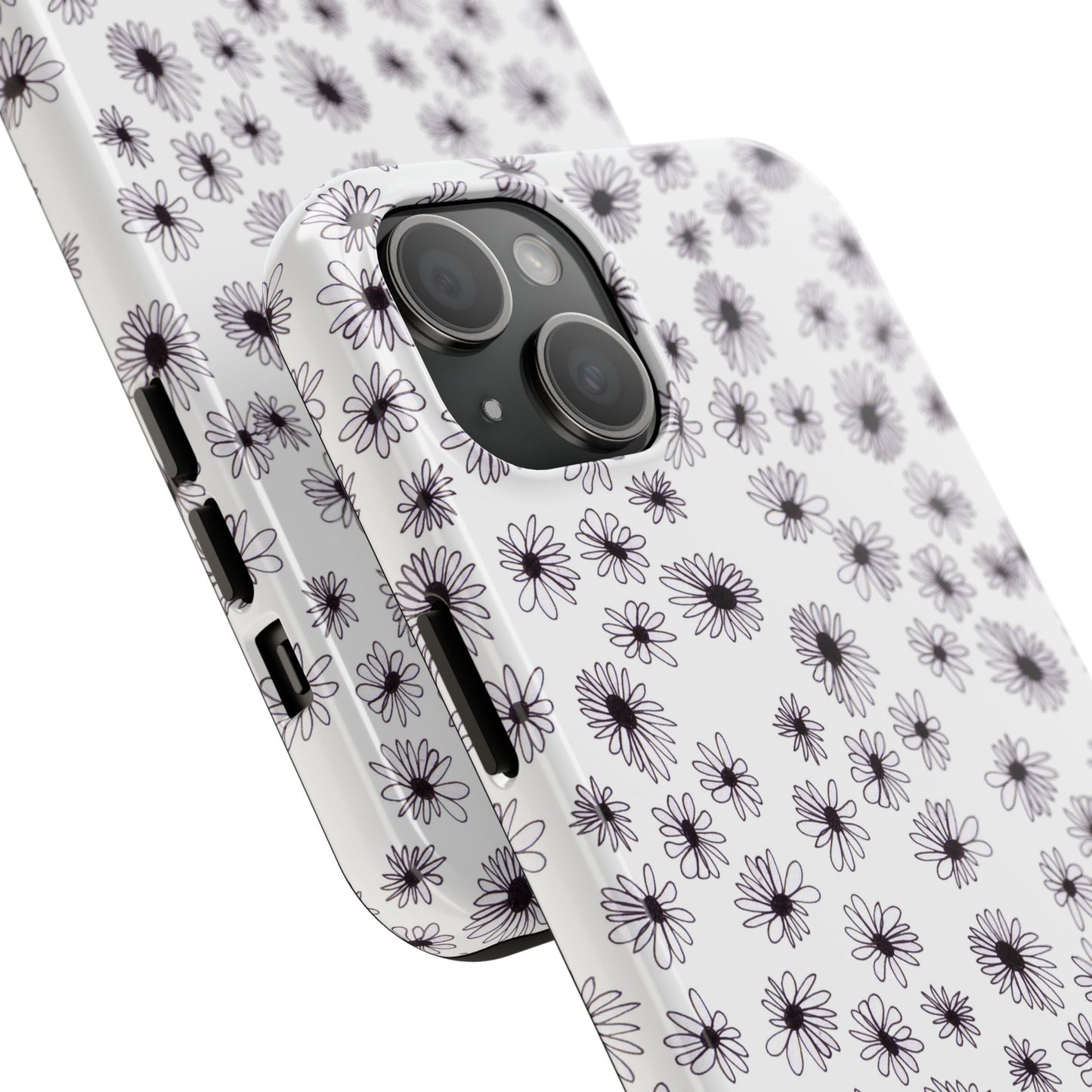 Random Daisy White / Black Phone Case