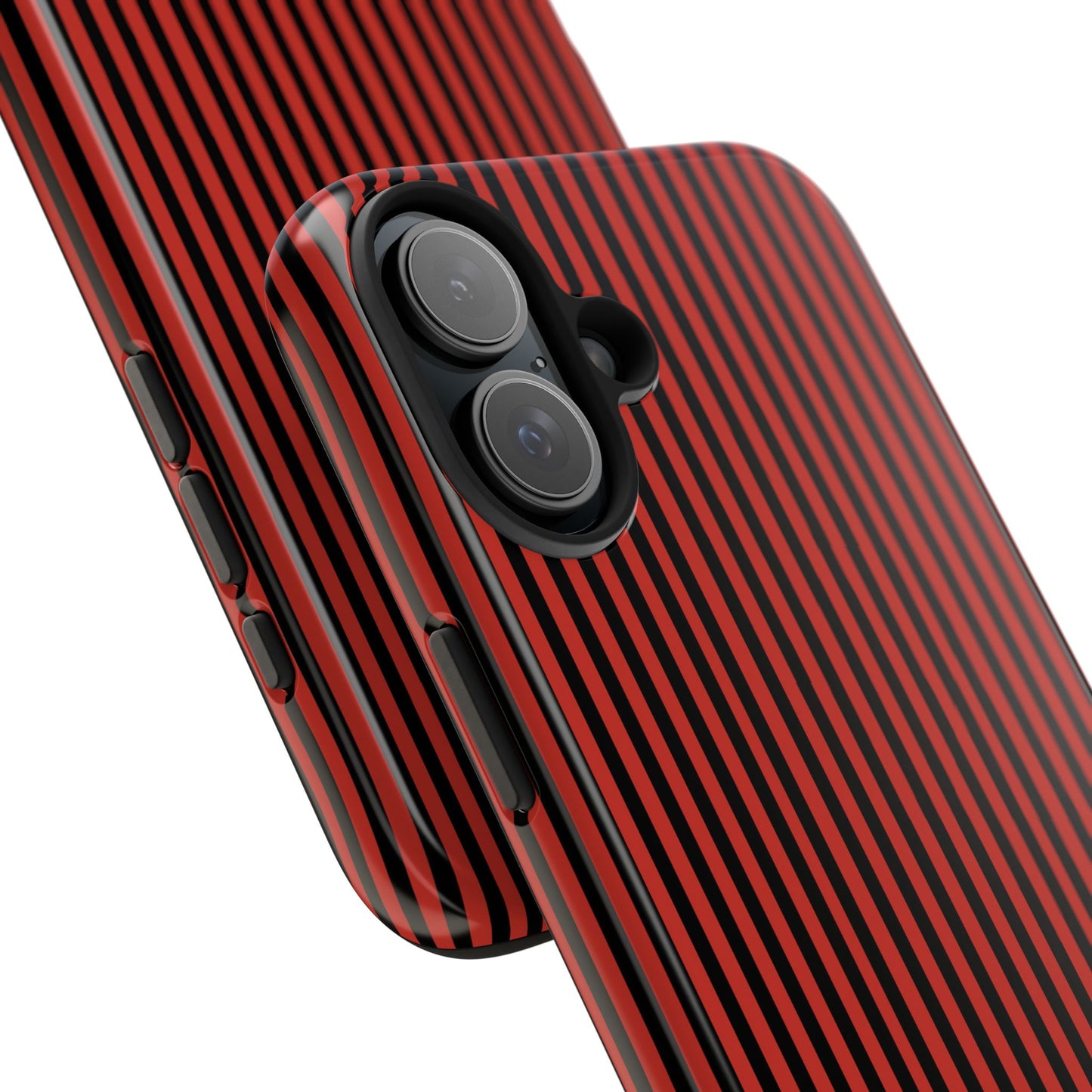 Stripe Red / Black Phone Case