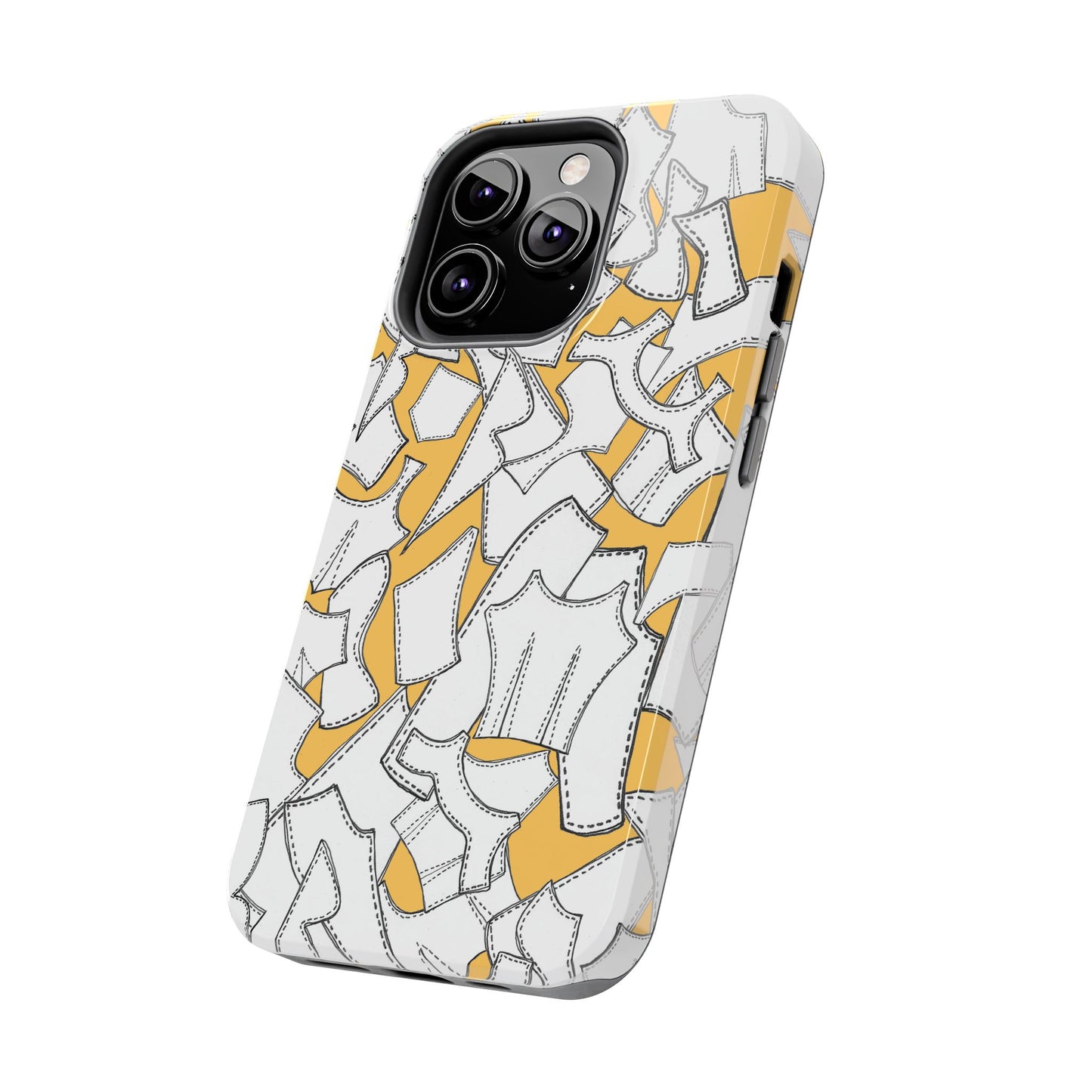 Pattern Pieces Yellow Phone Case