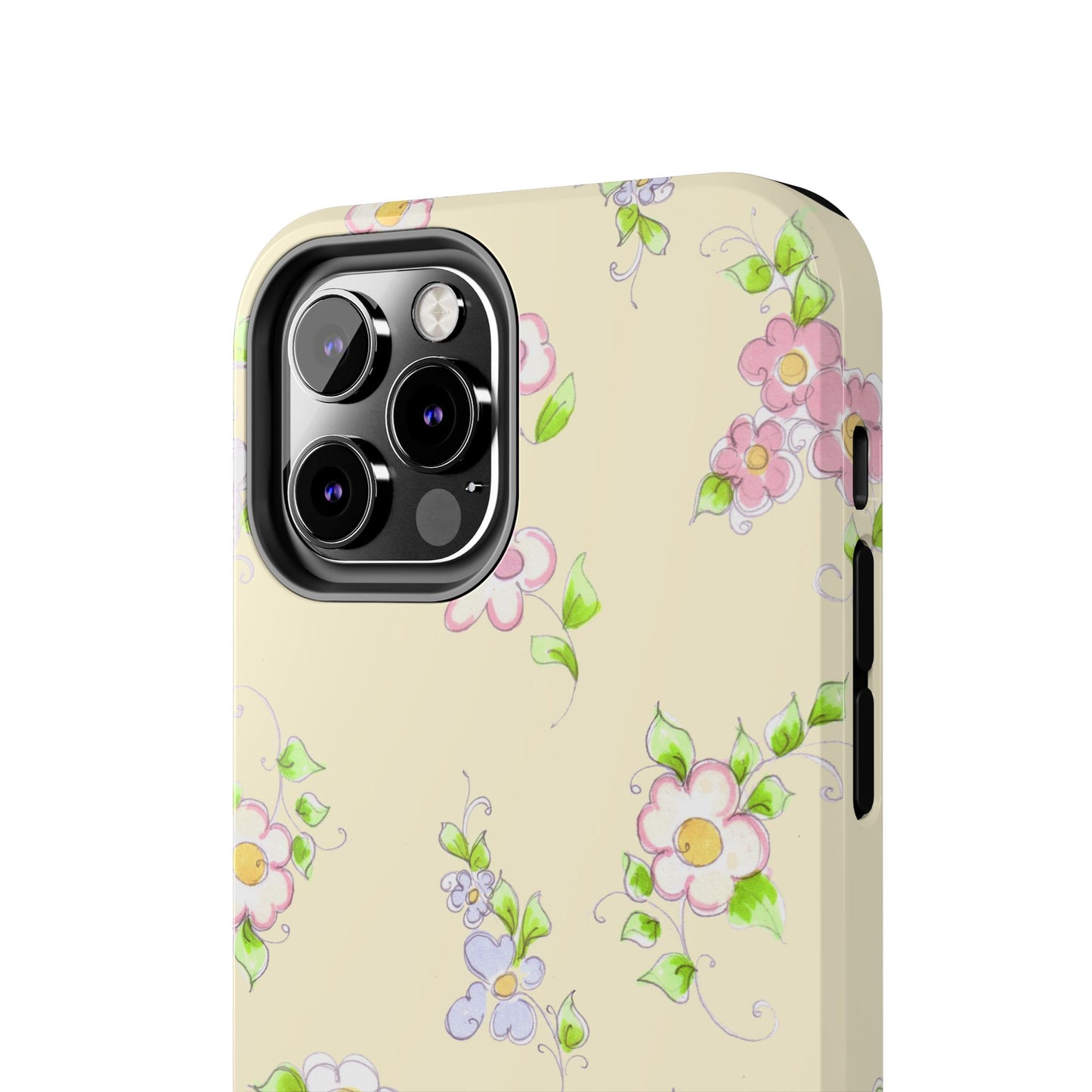 Precious Posies Yellow Phone Case