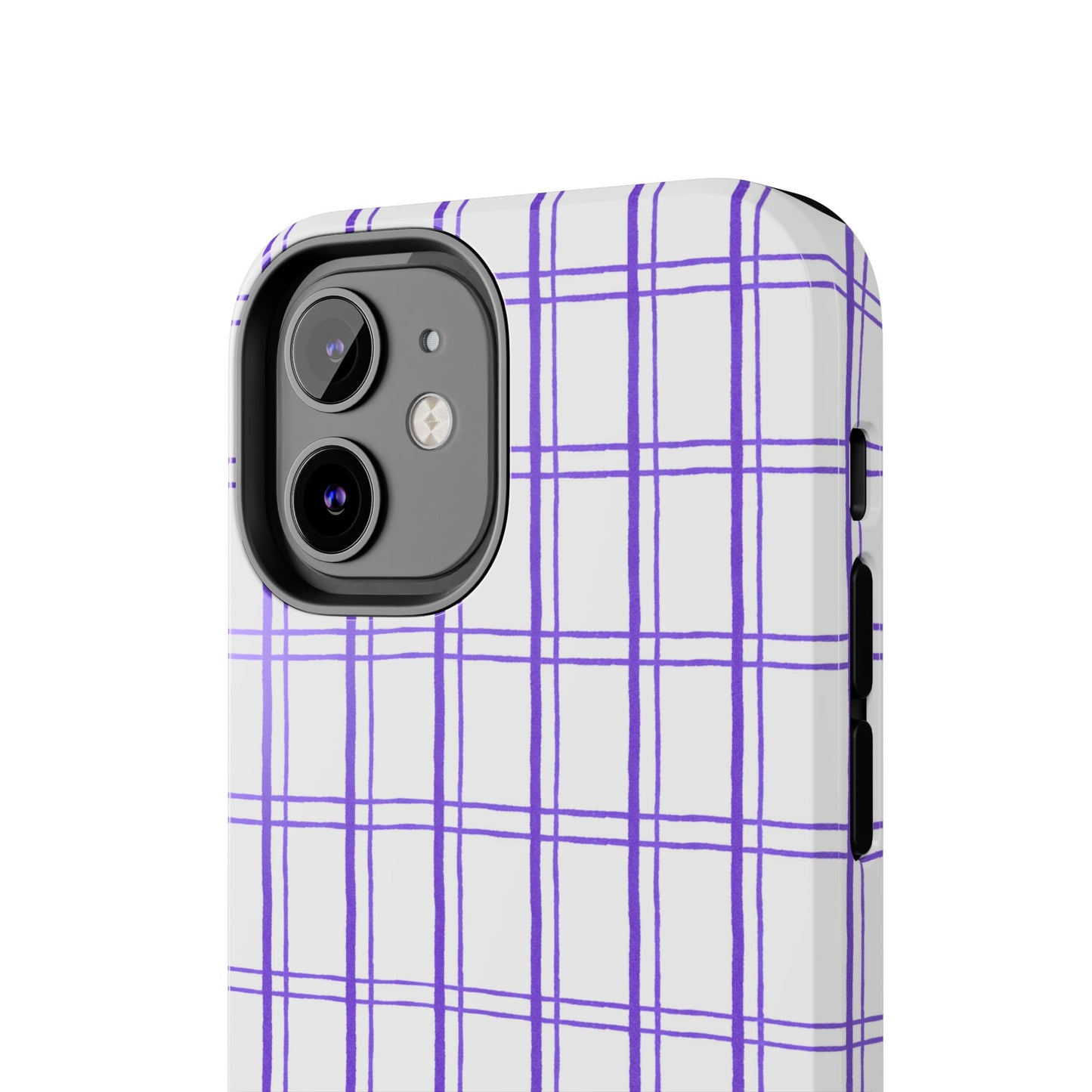 Little Plaid White / Blue Phone Case