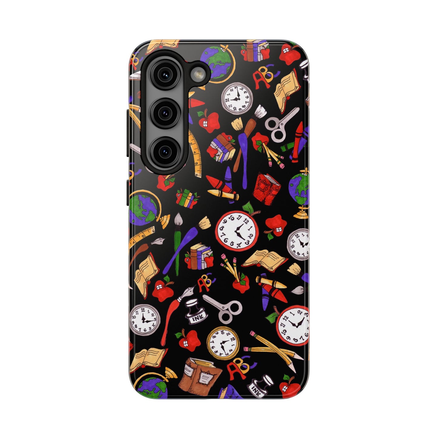 School Stuff Black Phone Case