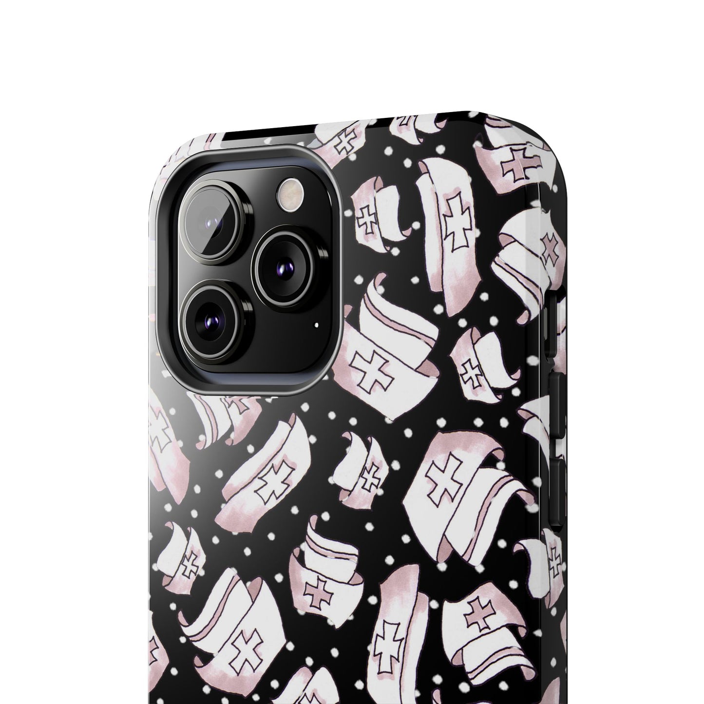 Med Hats Black Phone Case