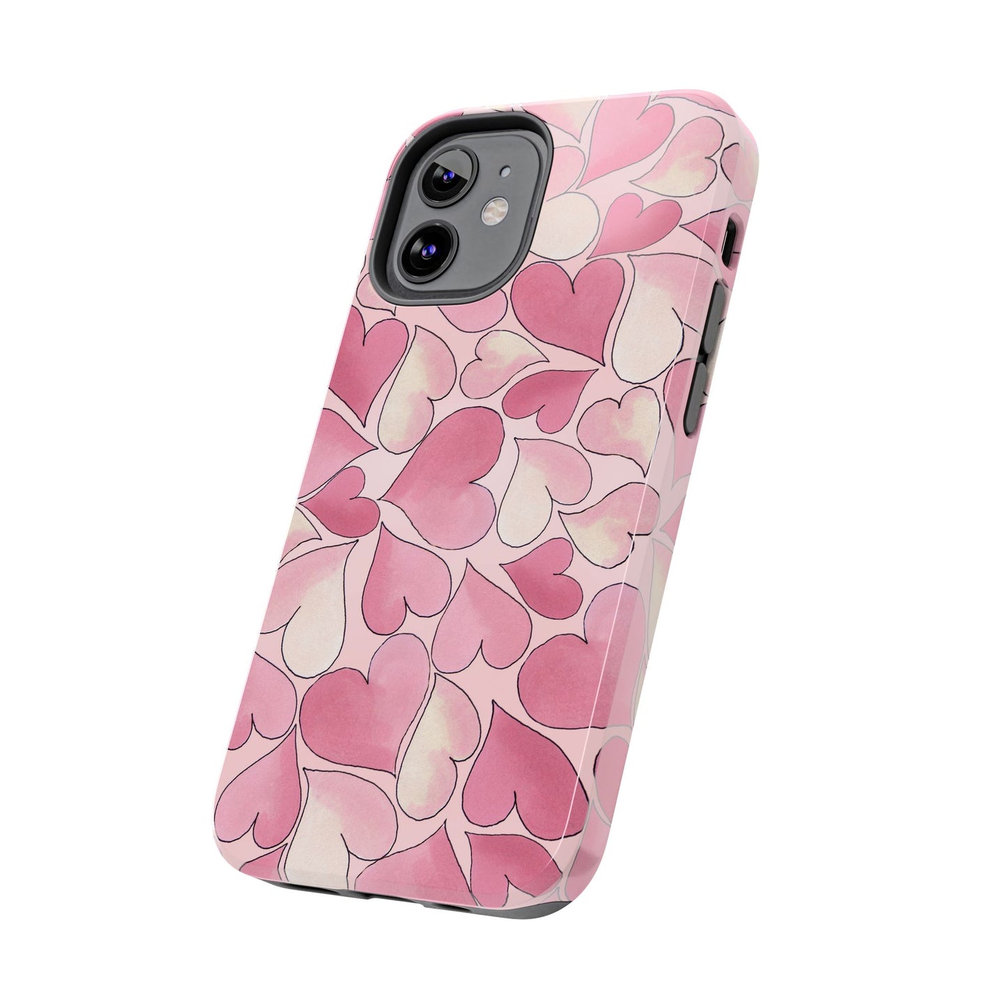 Hearts Pink Sky Phone Case