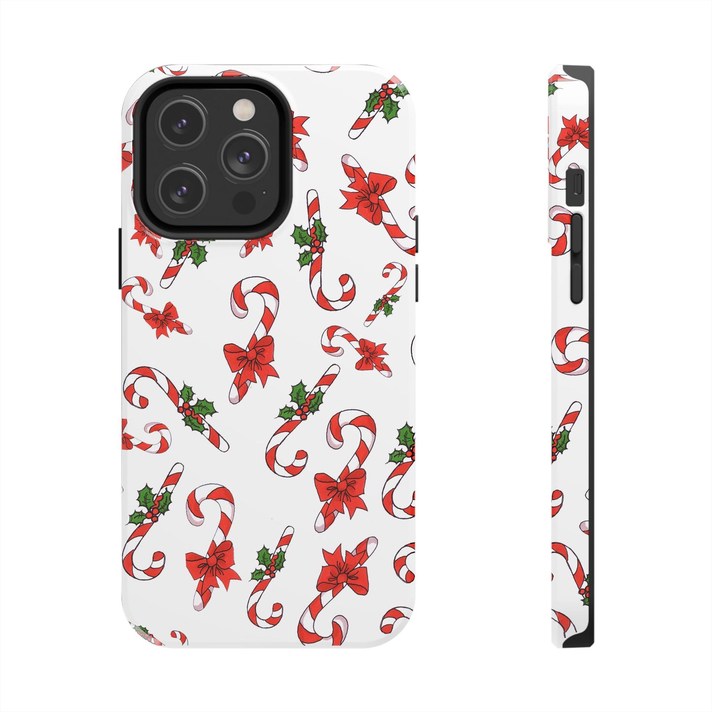Candy Cane Crowd White Phone Case