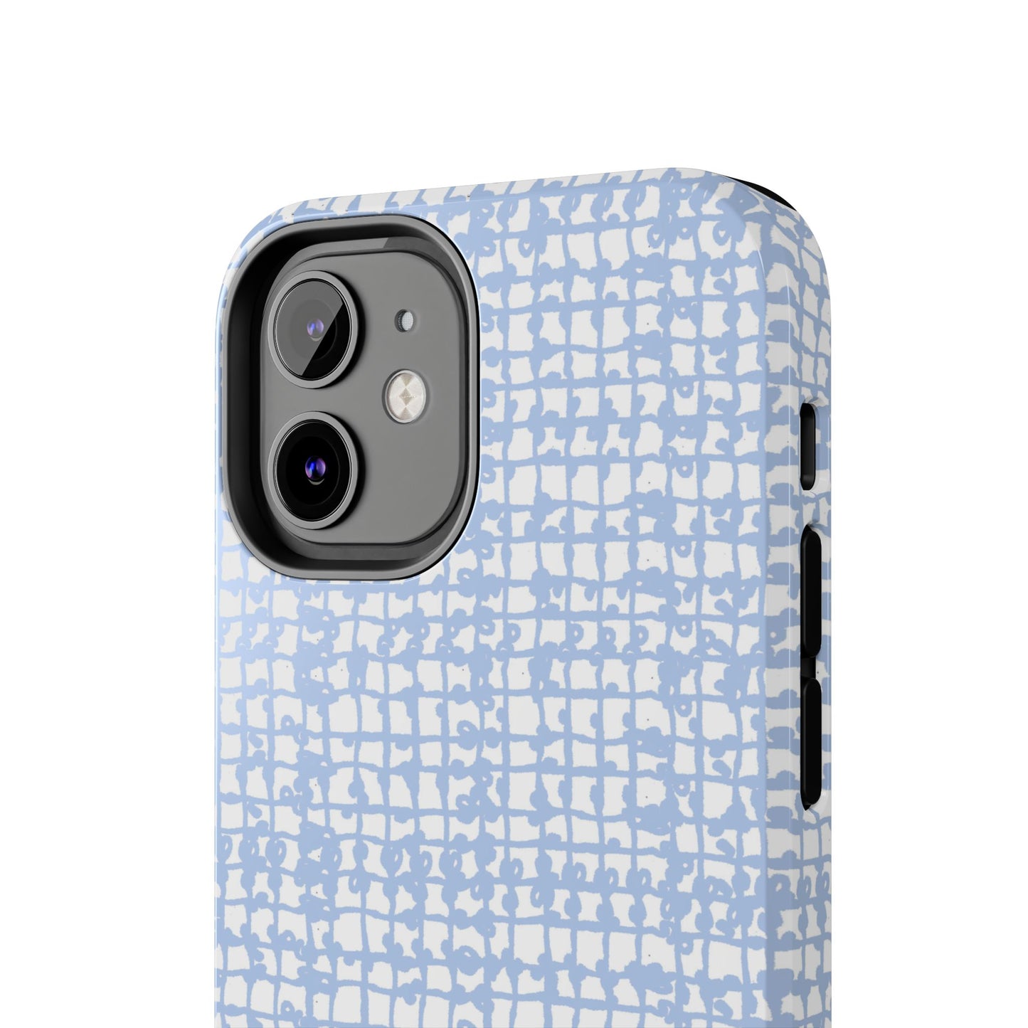 Baby Yarn Check Blue Phone Case