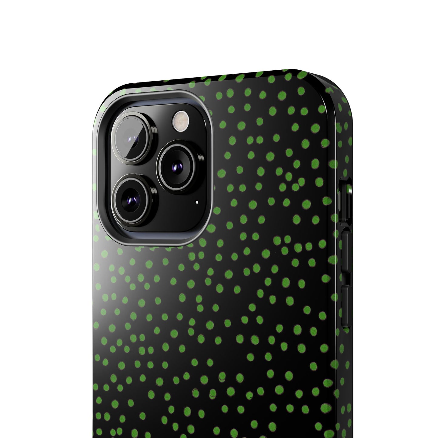 Dinky Dots Black / Green Phone Case