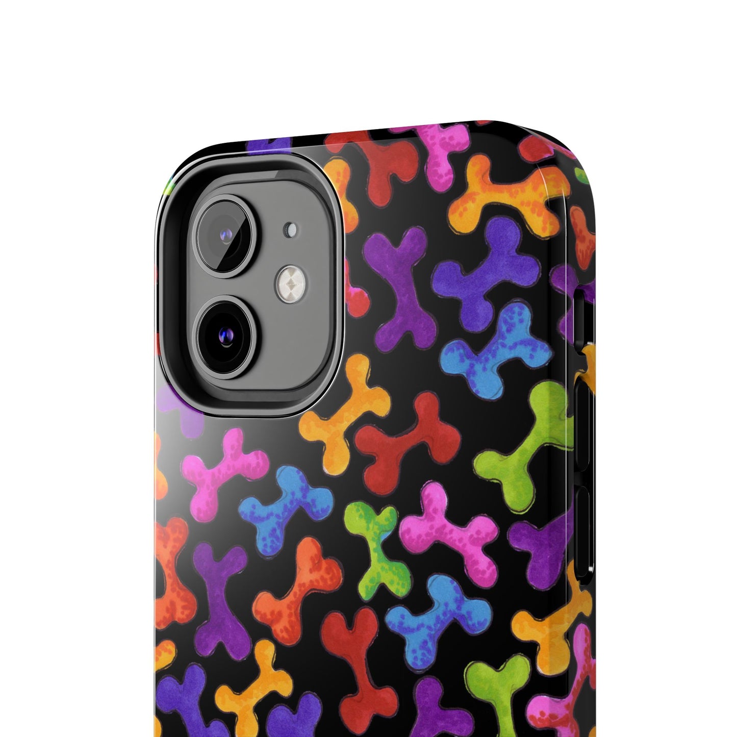 Fancy Bones Black / Multi Phone Case
