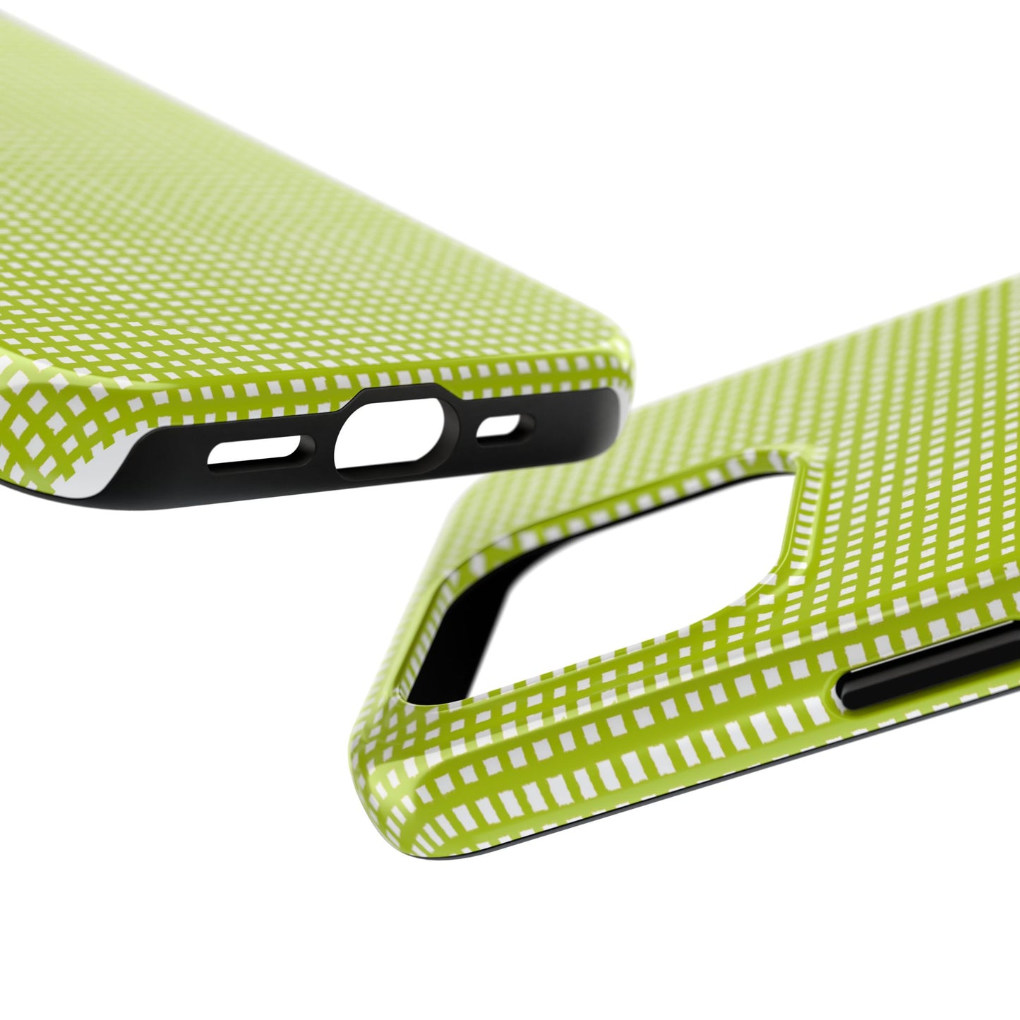 Chipper Check Lime Phone Case