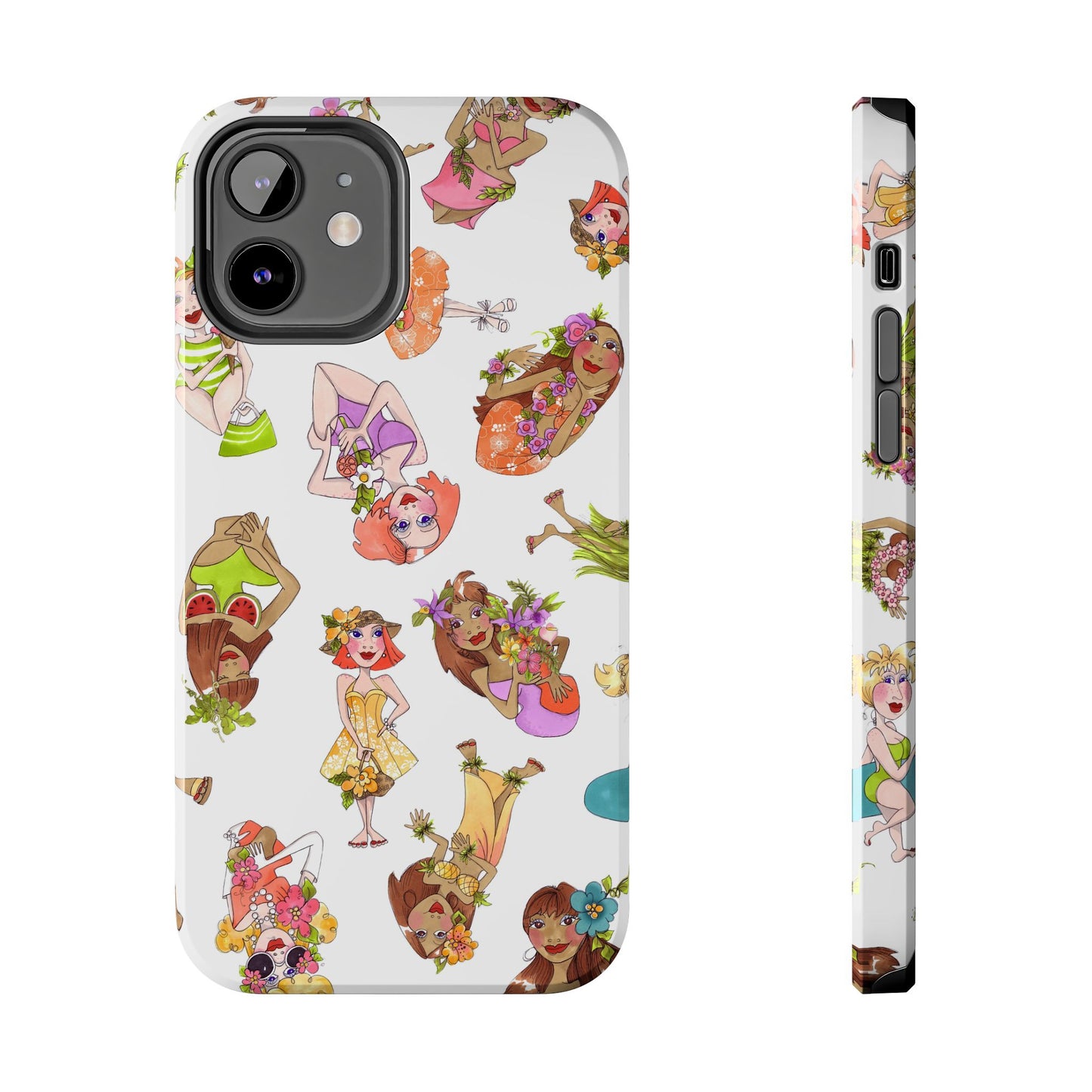 Island Toss White Phone Case
