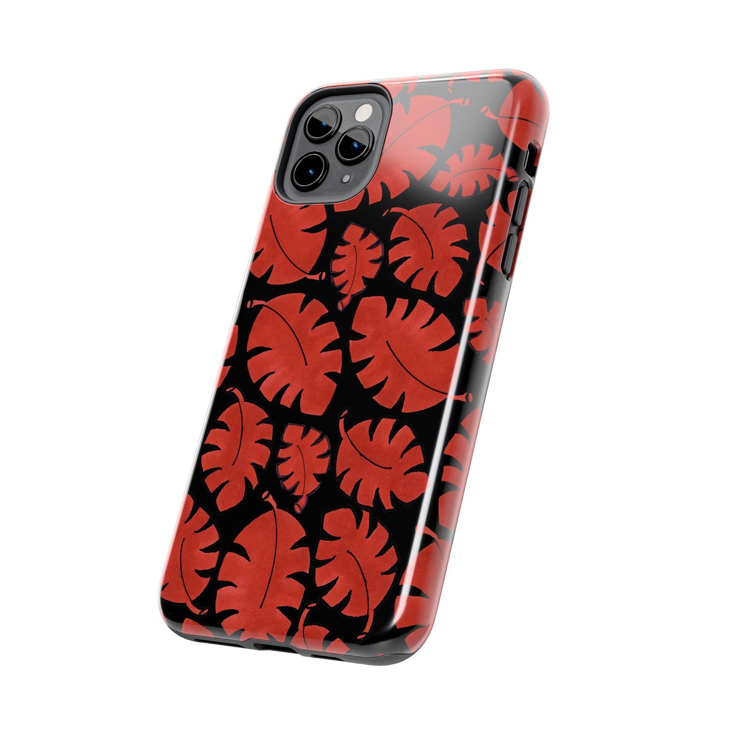 Red Bananas Black Phone Case
