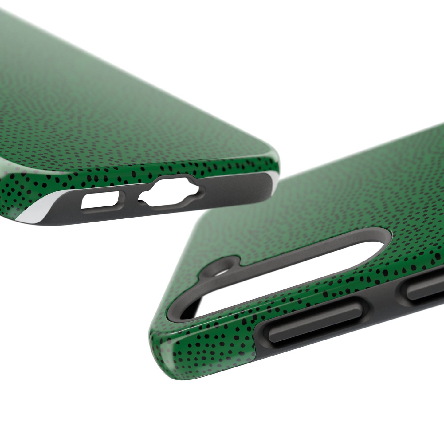 Mini Dot Green / Black Phone Case