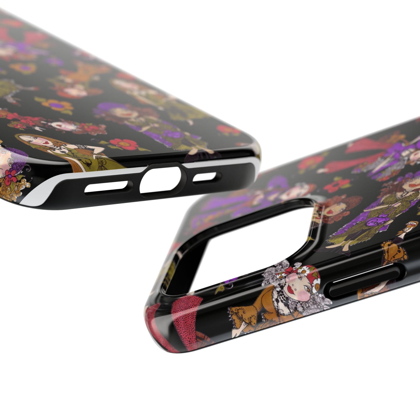 Tossed Gypsies Black Phone Case