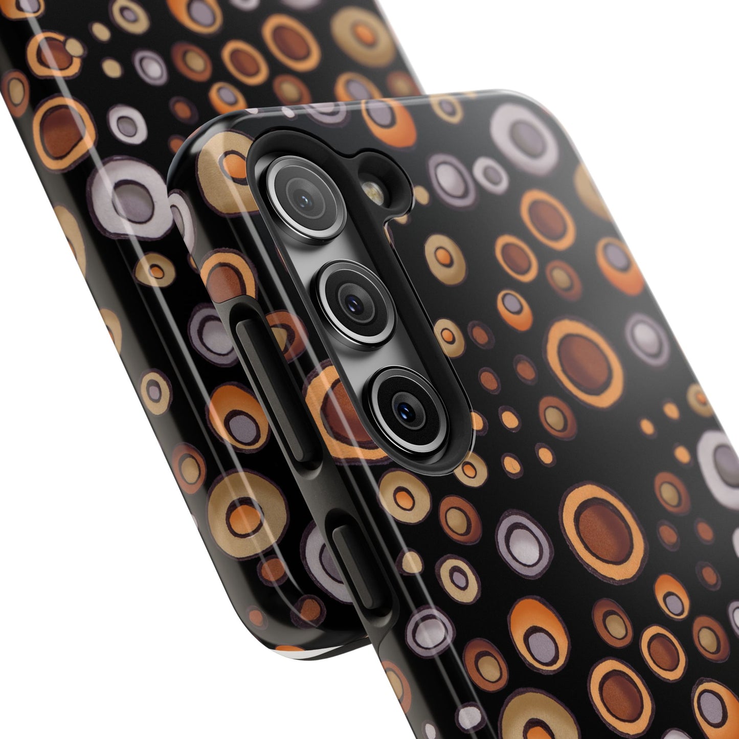Doggy Dots Black Phone Case