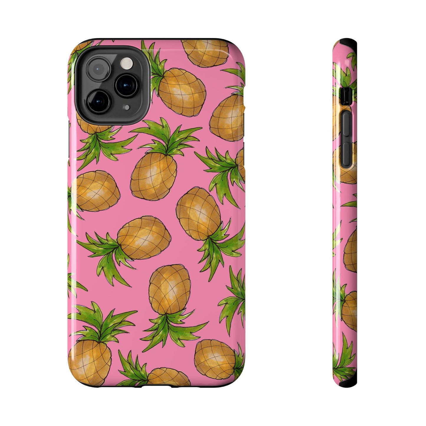 Pineapple Toss Pink Phone Case