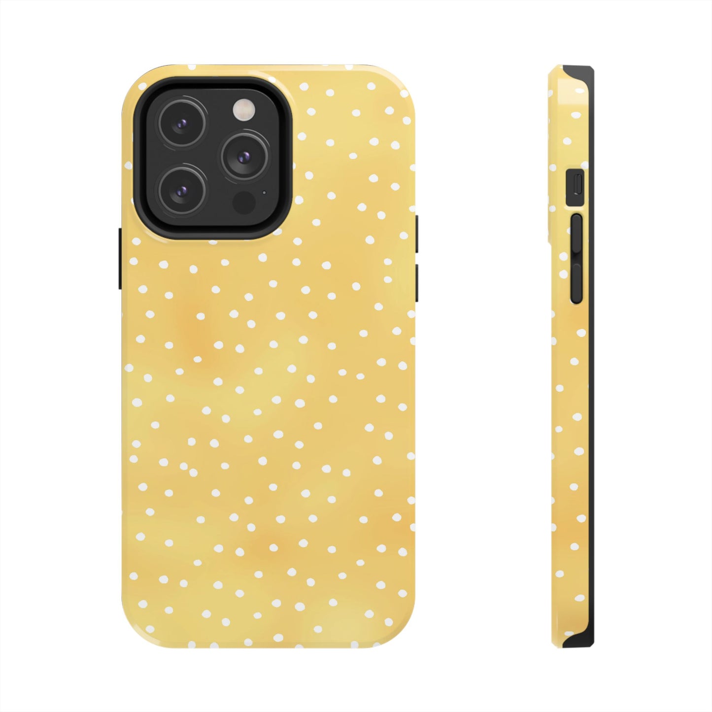 Dinky Dots Yellow / White Phone Case