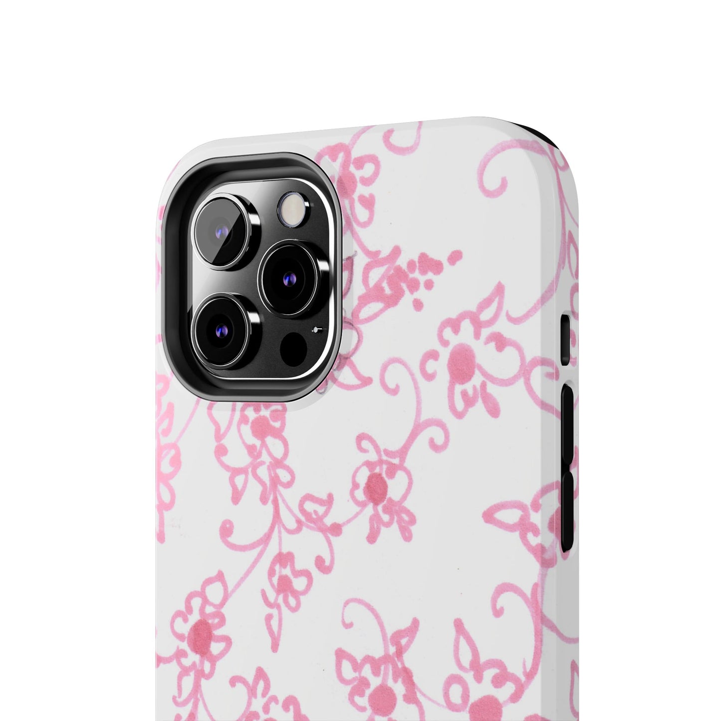 Juliette Ladies White / Pink Flowers Phone Case