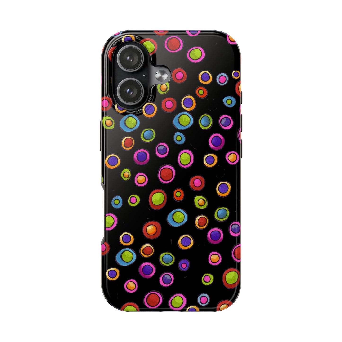 Dopey Dots Black Phone Case