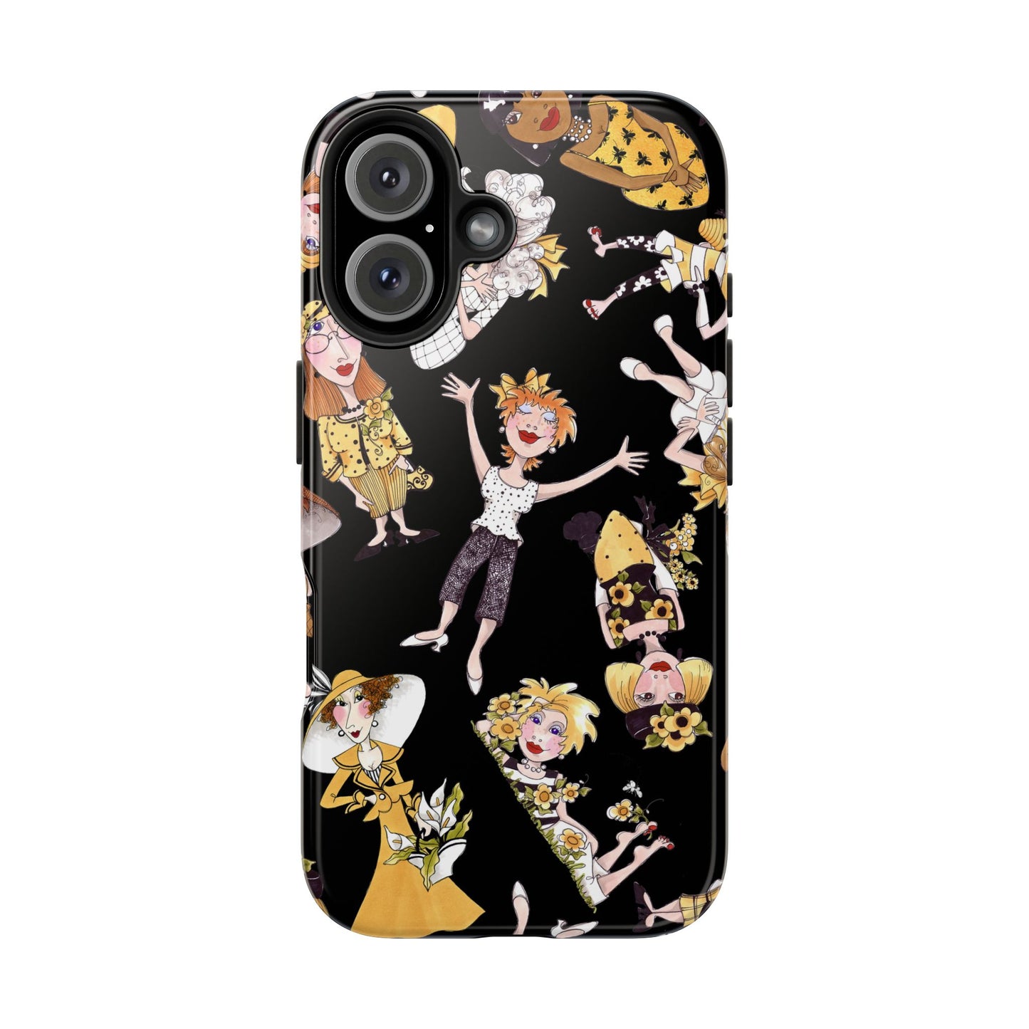 Bee Tossed Black Phone Case