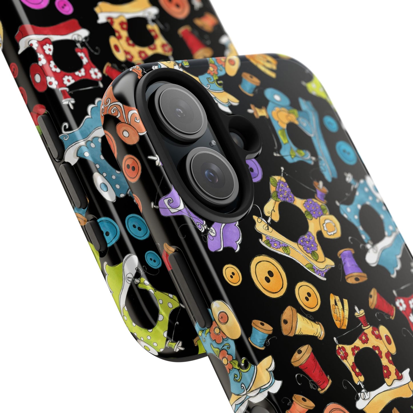 Sew Assorted Black Phone Case